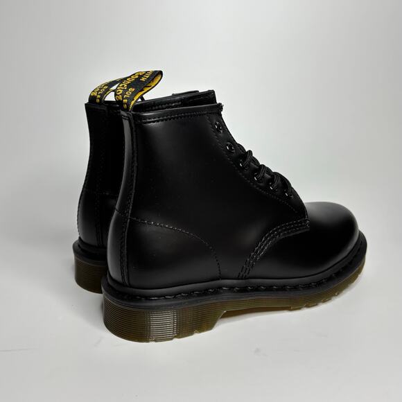 Dr. Martens 101 Smooth Leather Ankle Boots in Black - Picture 3 of 9